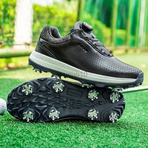 Andra golfprodukter professionella spikar golfskor män stor storlek 46 47 golf sneakes för män bekväma golfare skor anti slip golfare sneakers hkd230727