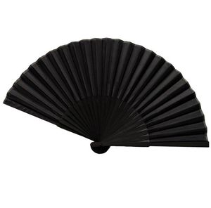 Lembrança de festa Chinês Vintage Black Hand Fan Tecido de Seda Rosto Bambu Handle Dance Festa de Casamento Fã Decorativo Fãs Dobráveis Clássicos SN6239