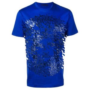 Camiseta masculina de manga curta de verão, camisas polo masculinas, decote redondo, camiseta estampada em 3D, moletom solto de algodão puro, camisetas casuais