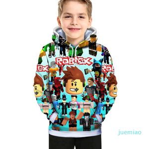Children's cartoon hoodie roblox fashion digital spring and autumn cotton printing popular boys and girls' coat kids311F