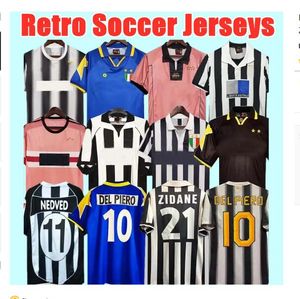 Retro del Piero Conte Soccer Jerseys Pirlo Buffon Inzaghi 84 85 92 95 96 97 98 99 02 03 04 05 94 95 Zidane Ancient maillot koszulka 11 12 15 16 17 18 Pogba Juventus vialli