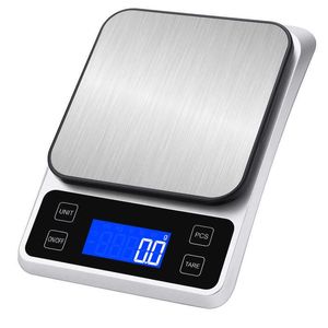 Hushållsskalor Kökskala 5 kg/ 0,1 g digital elektronisk skala för matdiet Postbalans Mätning av LCD Precision Platform Scale X0726