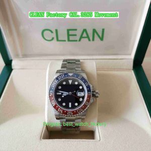 Clean Factory Mens Watch CF 40 mm GMT 116719 116719blro Pepsi zegarki Wodoodporna ceramiczna bransoletka ostrygowa Cal