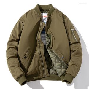 Kurtki męskie wojsko Mężczyźni Autumn Spring Bawełna Bombowca Kurtka Bomber Warm Fashion Hip Hop Streetwear Plus Size 5xl Women Women Coats