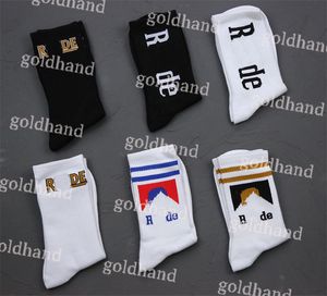 Sock Letter Printed Herr Socks Designer Tide Brand Sports Socks Fashion Bomull