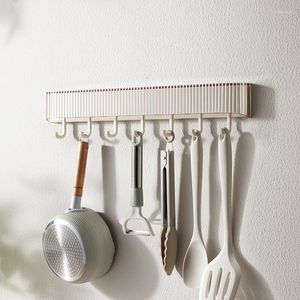 Hooks Non-Perforated Kitchen Hook Wall Hanging Multifunctional Rack Spoon Shovel Shelving Bathroom Multi-Purpose