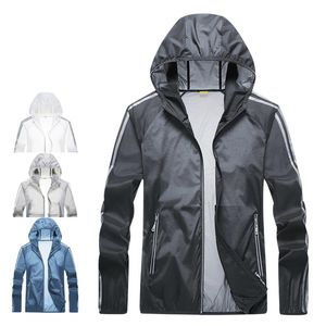 Jackets Men Summer Ultrathin Ultralight Running Jacket Uv Protection Quick Dry Reflective Cycling Camping Windbreake Coat Custom