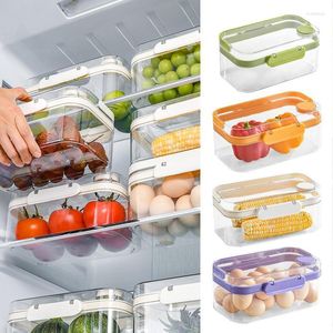 Förvaringsflaskor fruktbehållare för kylskåp transparent kylskåp organisator mat containrar grönsak dryck köksverktyg