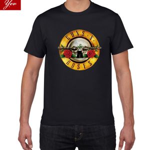 Kamizelki 2019 Rock Wear Guns and Roses Tshirts Men Summer 100%bawełniany zespół rockowy street noszenie men koszul