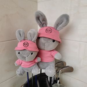 Diğer Golf Ürünleri Rk Tavşan Golf Ahşap Headcover Peluş Hayvan 460cc Sürücü Fairway Woods Kafa Kapakları 230726