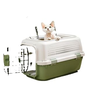 Cat Carriers Crates House Tll Pet Flight Case Cage Cage Dog Cat Управляйте шкаф