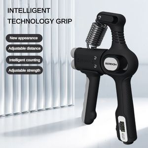 Hand Grips 10-60kg Hand Grip Automatic Counting Grip Strength Spring Strength And Wide Distance Dual Adjustment Gripper Finger Exercise 230727