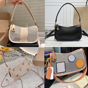 Designer Women Swinger Underarm Bag Handbag Denim Jacquard Weave Axillary Package Axelväskor Plånbok Hobo Purses Lady High Quality Dhgate Sacoche SA Q4EY#