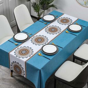 Table Cloth Light Luxury Tablecloth Waterproof Decorative Restaurant Coffee Table Tablecloth Living Room Wedding Decoration R230727