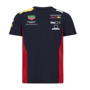 F1 terno de corrida masculino de manga curta camiseta carrinho moletom jorra vestido de verão roupas de carro custom2258