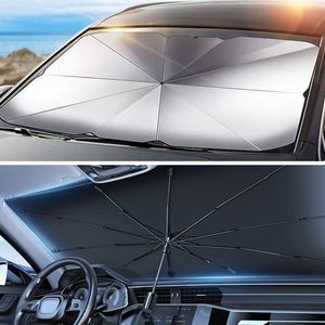 Shade Auto Sunshade Umbrella-style Front Glass Sunshade Sunscreen Heat Insulation Cloth Car Umbrella Windshield Sunshade 230727