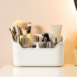 Pudełka do przechowywania 1PC Organizator makijażu pudełko makijaż szminki uchwyt pędzla kosmetyczna Vanity Home Office Desktop