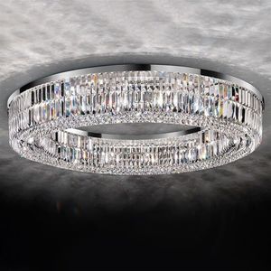 Nowoczesne żyrandole do salonu okrągłe kwadratowe prostokąt wiszące oprawy oświetleniowe kryształowy żyrandol sufitowy do sypialni 213T