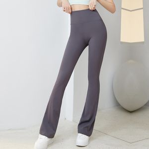 Pantaloni da donna Capris Leggings svasati Pantaloni da yoga Pantaloni da donna a vita alta Pantaloni larghi da donna Palestra Fitness Sport Pantaloni svasati neri Pantaloni da ballo latino 230726