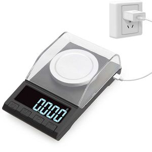 Household Scales 0.001g Precision Electronic Scales 100g 50g 20g Digital Weighing Gem Jewelry Diamond Scale Portable Lab Weight Milligram Scale x0726