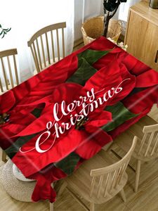 Table Cloth Christmas Tablecloth Red Festive Christmas Tree Series Table Cloth Wedding Decoration for Home Cloth De Table R230727