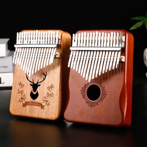 Novità Articoli Strumento musicale Kalimba Thumb Piano 17 tasti Combinazioni di pianoforti in legno di mogano Regali per bambini Pianoforte portatile Mbira Finger 230727