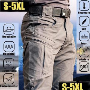 Pantaloni da uomo Mens Outdoor Cargo Man Work Escursionismo Rip-Stop Tattico militare Casual Mti-Pocket Pantaloni da uomo Drop Delivery Abbigliamento Clothin Dhmja