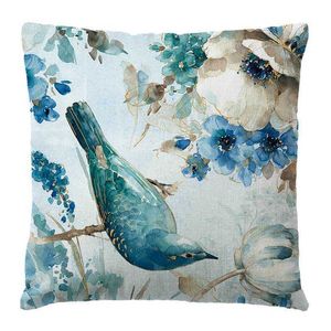 Cushion/Decorative Cute Flower Printed Cushion Covers for Cushion Home Decor Soft Living Room cases Retro Covers Decorative s