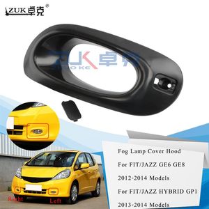 Zuk 브랜드 새로운 자동차 스타일링 프론트 버버 안개 조명 안개 램프 커버 후드 트림 Honda Fit Jazz 2012 2013 2014 GE6 GE8 BASE COLOR236X