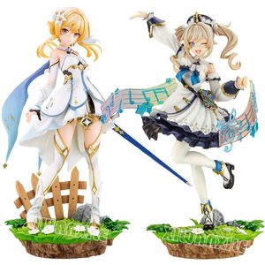 Figuras de brinquedo de ação 20 cm Genshin Impact Barbara Figura de anime Genshin Impact Lumine Figura de ação TravelerAetherVenti Estatueta Brinquedo de boneca colecionável 230726