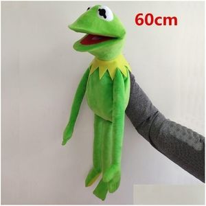 Plush Dolls 60Cm 23.6Inch The Muppets Kermit Frog Stuffed Animals Hand Puppet Baby Boy Toys For Children Birthday Gift 221111 Drop D Dhjbc