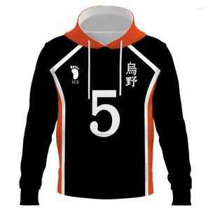 Herrtröjor Anime Haikyuu Shohoku School Volleyball Team Jersey Men hoodie Sweatshirt kostym barn pojke sportjackor rockar kläder