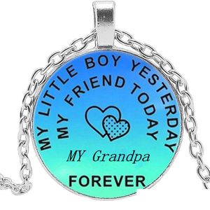 Pendant Necklaces My Friend Today Time Glass Necklace Love Letter From Mom Handmade Art Po Cabochon Family Gifts Jewelry Drop Delivery Dhes9