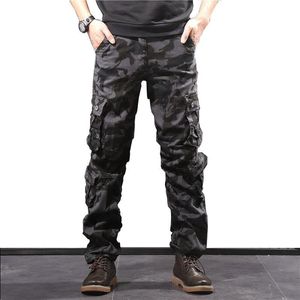 SHAPERS CAMouflage Cargo Pants Men Multi Pocket Cotton Military Camo Pants Army Track Trousers Man Streetwear Overalls Pantalon Homme