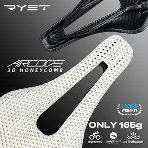 Selim de bicicleta RYET impresso em 3D selim de bicicleta para mountain road bike assento de ciclismo oco fibra de carbono ultraleve confortável respirável MTB 230727