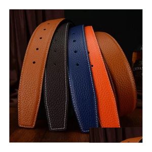 Belts Womens Designer Belt Brand Classic Letter Grommet Fashion Genuine Leather Men Waistband Drop Delivery Accessories Dhvqs