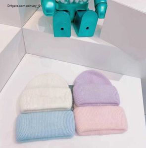 Örme Beanies Yün Moda Şeker Renkli Kadın Kız Sıcaklık Yün Şapka Lüks Tavşan Kürk Kış Şapka Yumuşak Konfor Kadın Hip-Hop Şapkalar Tasarımcı Beanie