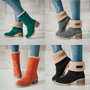 Designer de botas masculinas de inverno de neve clássicas de camurça de pelúcia botas de camurça preto cinza laranja tênis esportivos ao ar livre