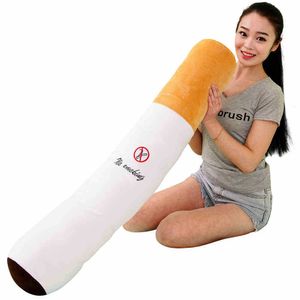 Cushion/Decorative 30-110cm Funny Smoking Cylindrical Sleeping Cigarette Smulation Plush Toys Fashion Boyfriend Birthday Gift