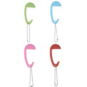 Mini Plastic Bag Hook Creative Clothes Purse Hanger Buckle Device Portable Table Chair Desk Brim-Hook282E