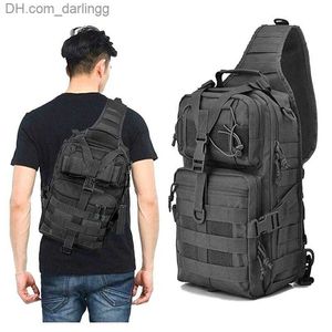 Outdoor Bags Outdoor Bags Tactical Backpack Shoulder Bag Camping Hiking Travel Fishing Sports Chest Molle Hunting Men Military Sling Z230728