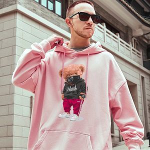 Мужские толстовки с капюшоном Gentle Mr Bear Cotton Mans Aestheticsportswears Удобные свитера для творчества Campus Мужская уличная одежда 230727