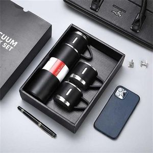 500Ml Bullet Double-Layer Stainless Steel Vacuum Thermos Coffee Tumbler Travel Mug Business Trip Water Bottle Infuser 2112232717