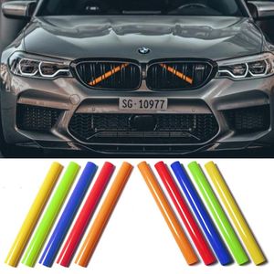 Bilfrontgrilllogotyp Badge Emblem Tube Strips Case Cover för BMW F30 F31 F32 F33 F36 F44 F45 F46 F20 F21 F22 G30 G32 G11 G12 M SPO181Y