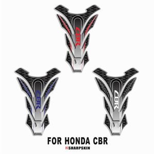 Adesivos de osso de peixe para motocicleta corpo 3D modificado tanque de combustível decalques coloridos de cristal para HONDA CBR312C