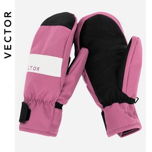 Ski Gloves Thick Women 2IN1 Mittens Snowboard Men Snow Winter Sport Warm Waterproof Windproof Skiing Faux Leather Plam dwavsz 230726