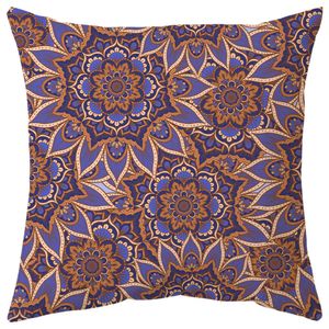 Cushion/Decorative Customizable Mandala Print Hug Cover Mandala Peach Skin Living Room Cushion Cover Bedroom Headrest Cover