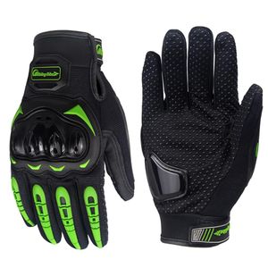 Pro Racing Motorcycle Gloves - Premium Leather, Touchscreen, Breathable, for Men and Women - Motocross, Biking, Cycling - MCS17