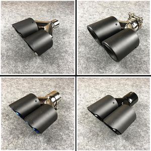 1 PCS Akrapovic Matte Dual Terminale di Scarico Adesivo In Fibra di Carbonio Scarichi Universali Tubo Punte di Silenziatore Auto Ugelli Tail265k