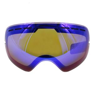 Kayak Goggles Locle Gog 201 Lens Anti Sis UV400 Büyük Küresel Gözlük Kar Gözlük Lensleri Yedek Lens Sadece 230726